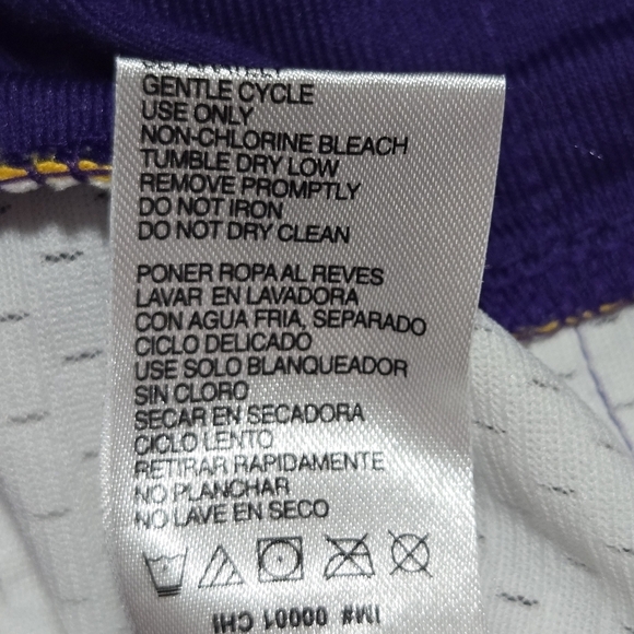 Nike On Field 2012 Adrian Peterson Purple Minnesota Vikings Jersey Youth XL - Picture 7 of 8